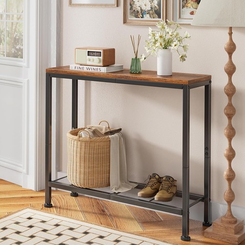 Modern narrow console table - narrow,