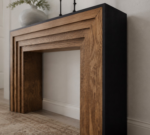 Modern rustic console - rustic,